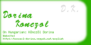 dorina konczol business card